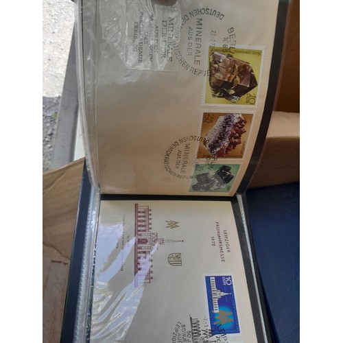 174 - Stamps : East Germany First day covers in 8 binders