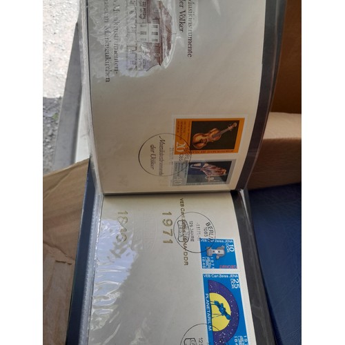 174 - Stamps : East Germany First day covers in 8 binders