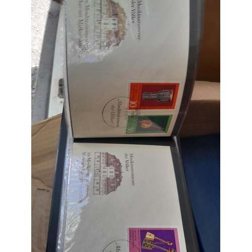 174 - Stamps : East Germany First day covers in 8 binders