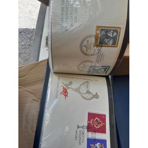 174 - Stamps : East Germany First day covers in 8 binders