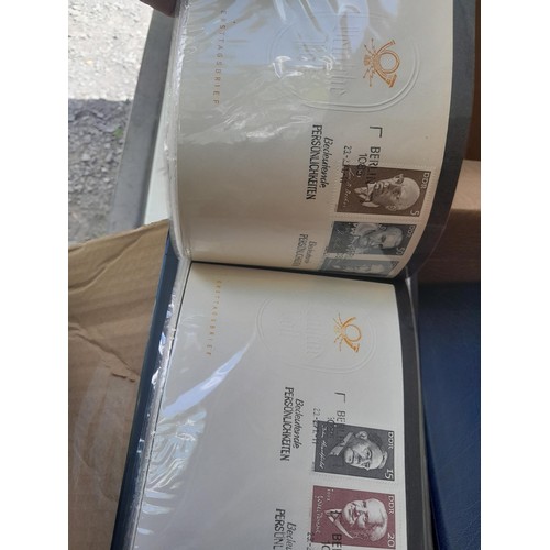 174 - Stamps : East Germany First day covers in 8 binders