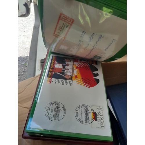 174 - Stamps : East Germany First day covers in 8 binders