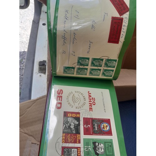 174 - Stamps : East Germany First day covers in 8 binders