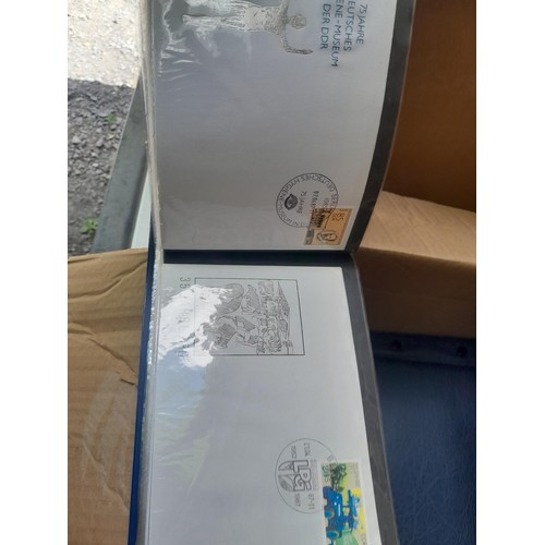 174 - Stamps : East Germany First day covers in 8 binders