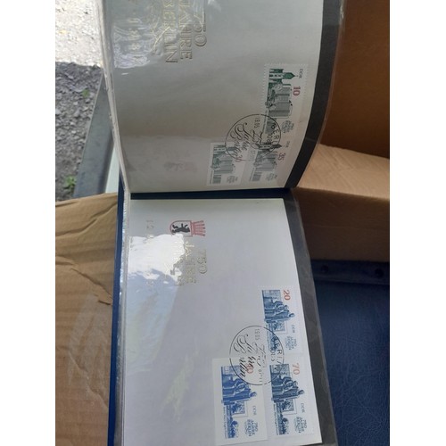 174 - Stamps : East Germany First day covers in 8 binders