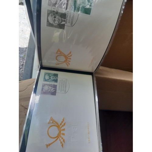 174 - Stamps : East Germany First day covers in 8 binders