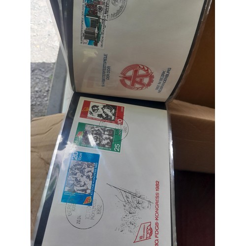 174 - Stamps : East Germany First day covers in 8 binders