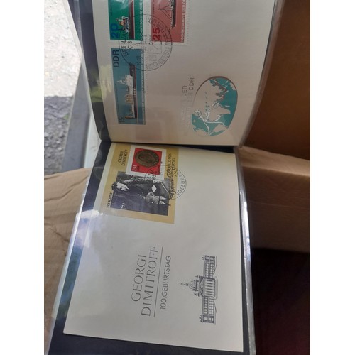 174 - Stamps : East Germany First day covers in 8 binders