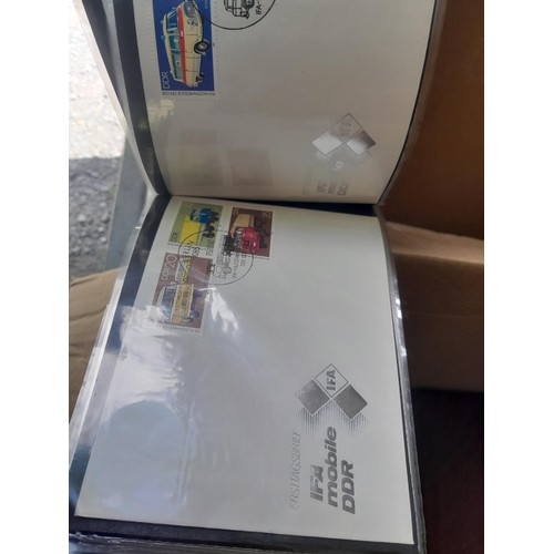 174 - Stamps : East Germany First day covers in 8 binders