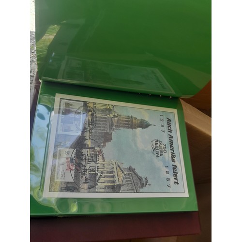 174 - Stamps : East Germany First day covers in 8 binders