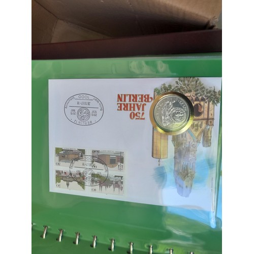 174 - Stamps : East Germany First day covers in 8 binders