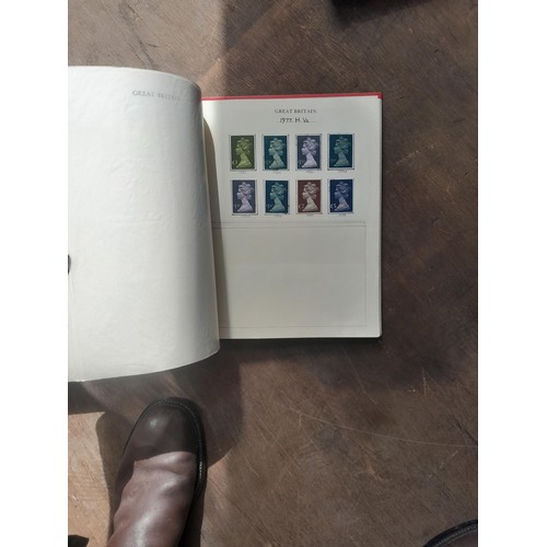 181 - Stamps : a few earlier but nearly all QEII stamps in 2 x albums & 3 x stockbooks, mainly used some m... 