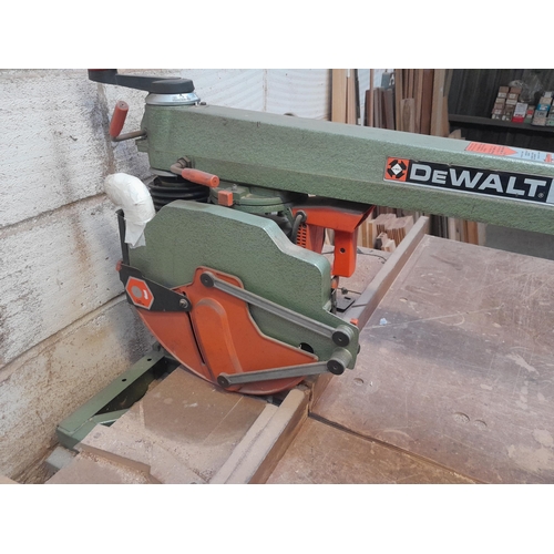 3 - Dewalt 8001 Radial Arm Saw with instructions 95 cms x 130 cms x 180 cms 240V and single phase