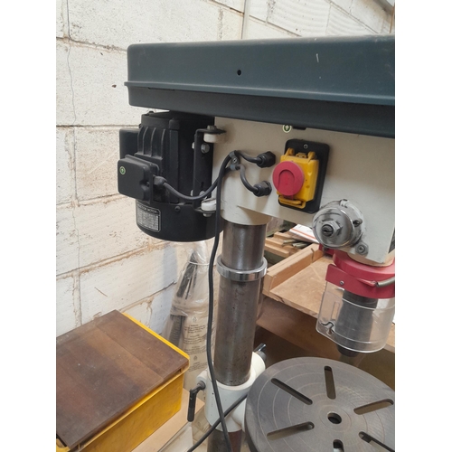 6 - Axminster Power Tools floor standing industrial drill press with instructions 158 cms x 35 cms 240V ... 