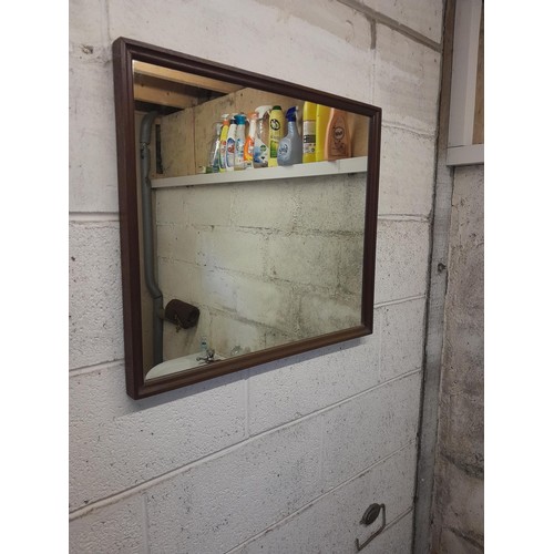 27 - Prints and frames mirror & small electric heater