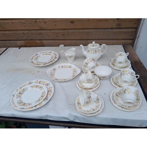 39 - Floral pattern Colclough tea set