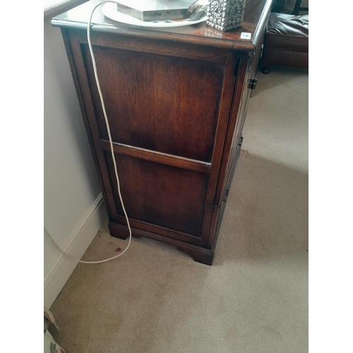 46 - 20th century antique style oak cupboard