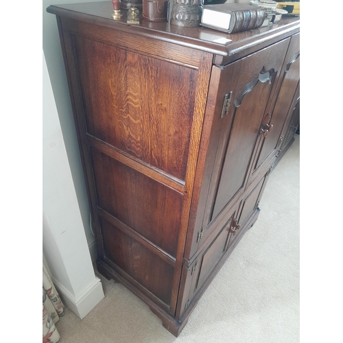 47 - 20th century antique style oak cupboard