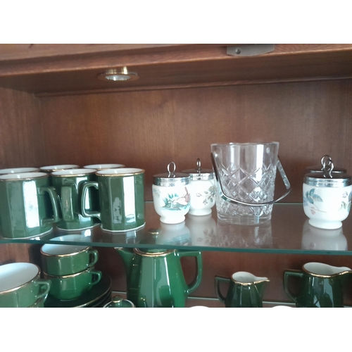 57 - Decorative china and dinnerware, Worcester coddlers etc.