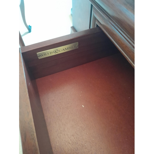 67 - 20th century antique style hardwood bedside chest and one other cupboard