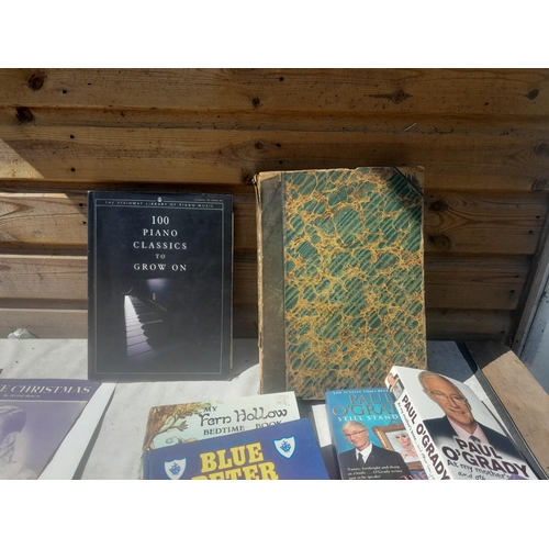 13 - Array of sheet music and books, 1/4 bound hardback Verdi from the 19th century