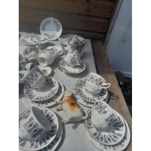 16 - Decorative part tea ware, blue and white etc.