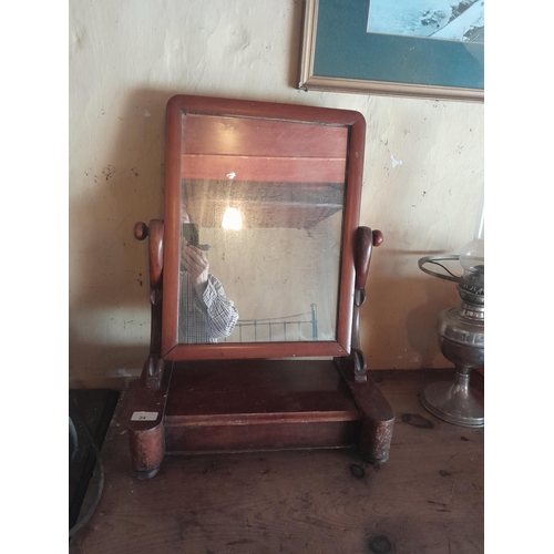 24 - Victorian mahogany dressing table mirror