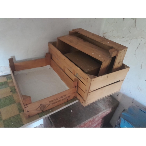 57 - Vintage wooden boxes