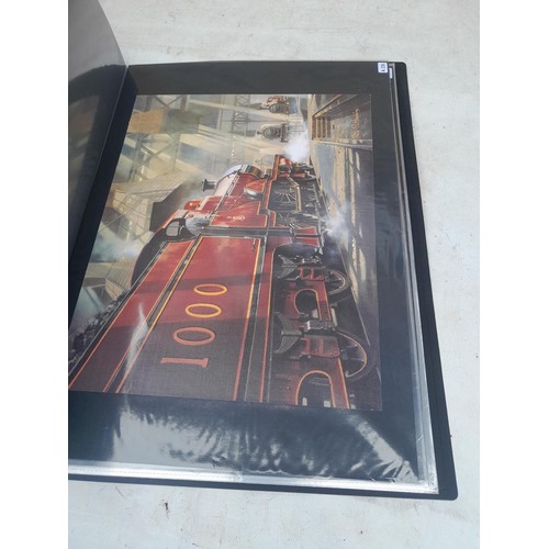 70 - Collection of approx 250 coloured railway prints in various formats by the major artists nicely moun... 