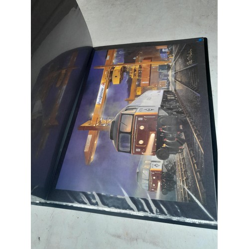 70 - Collection of approx 250 coloured railway prints in various formats by the major artists nicely moun... 