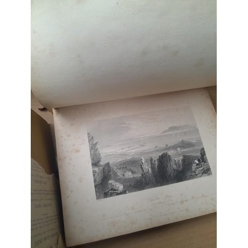 99 - Various volumes : Scenery and Antiquities of Ireland by W H Bartlett (foxed and loose spine) and oth... 