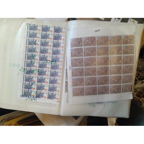 122 - Stamps : Partially filled stamps of the world collection mounted mint and used, First Day Covers, mi... 