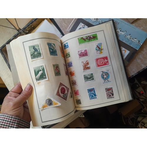 122 - Stamps : Partially filled stamps of the world collection mounted mint and used, First Day Covers, mi... 