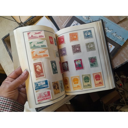 122 - Stamps : Partially filled stamps of the world collection mounted mint and used, First Day Covers, mi... 