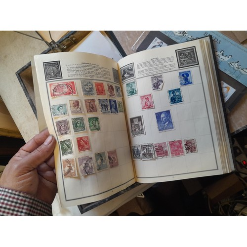 122 - Stamps : Partially filled stamps of the world collection mounted mint and used, First Day Covers, mi... 