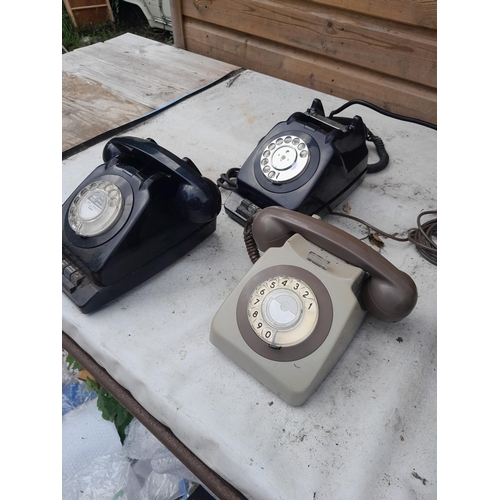 155 - Small array of plastic telephones