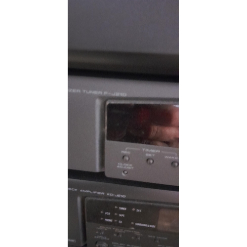 207 - Pioneer stereo with speakers in cabinet