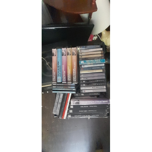 210 - Large array of CDs, DVDs and audio book cassettes, some newspaper freebies in zip folders