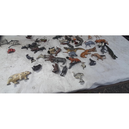 217 - Vintage lead toys all in play worn condition some for spares by various makers J Hill included