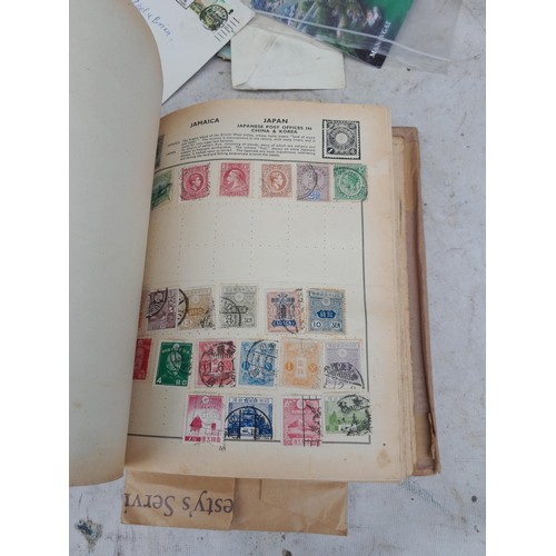 254 - Stamps : Stamps from the World used and mint in a partially filled album, earlier stamps noticed