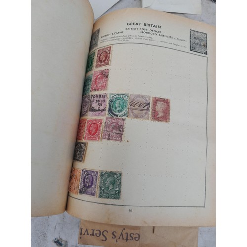 254 - Stamps : Stamps from the World used and mint in a partially filled album, earlier stamps noticed