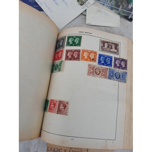 254 - Stamps : Stamps from the World used and mint in a partially filled album, earlier stamps noticed