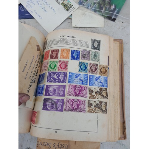 254 - Stamps : Stamps from the World used and mint in a partially filled album, earlier stamps noticed