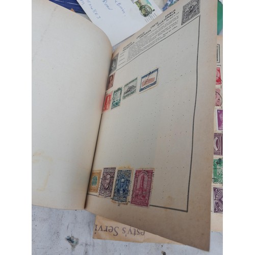 254 - Stamps : Stamps from the World used and mint in a partially filled album, earlier stamps noticed