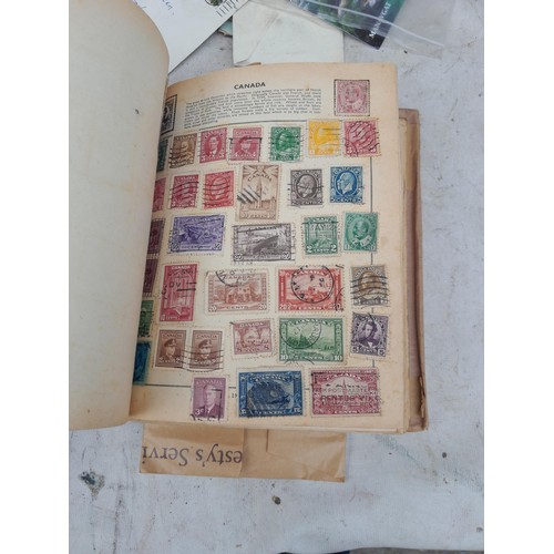 254 - Stamps : Stamps from the World used and mint in a partially filled album, earlier stamps noticed