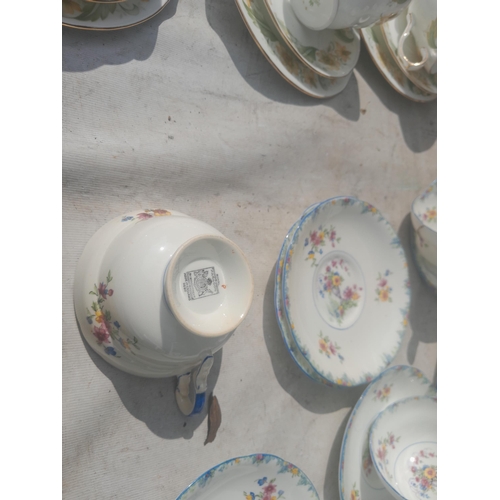 9 - Note multiple photos : large array of tea, dinner and glassware : Duchess, Paragon, blue and white e... 