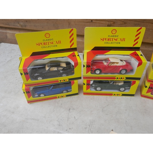 37 - Shell Series die cast toy cars boxed and Readers Digest set