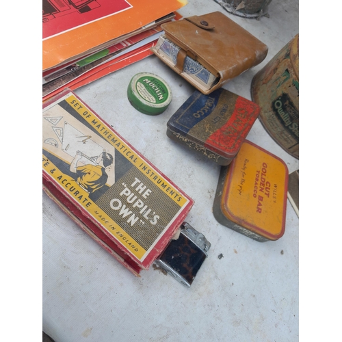 46 - Advertising tins and oddments