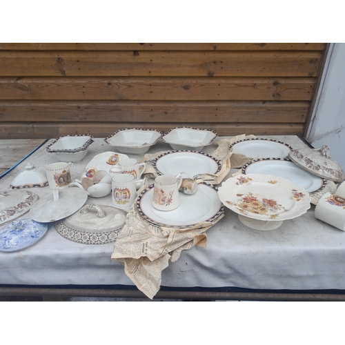 56 - Assorted dinnerware , commemorative ware etc.