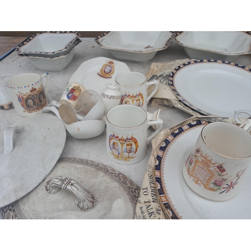 56 - Assorted dinnerware , commemorative ware etc.